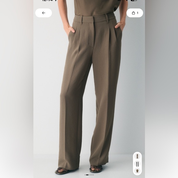 Aritzia Pants - Aritzia Women's Effortless Pants - Brown